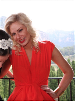Carla Zampatti Waterfall Dress Red Size 6 for rent on The Volte - image 4