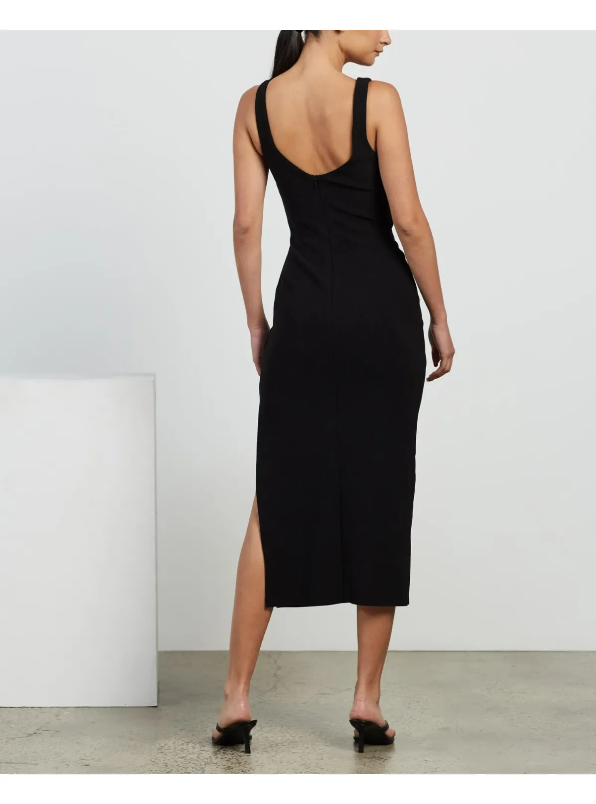 Bec & Bridge Joelle Midi Dress Black Size AU 8 - Image 2