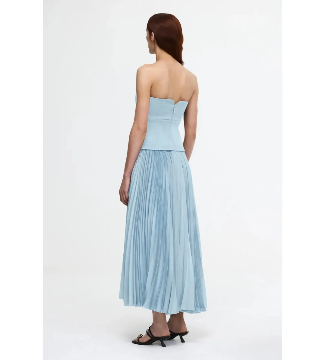 Acler Avonlea Midi Dress Celeste Blue Size 8 for rent on The Volte - main image
