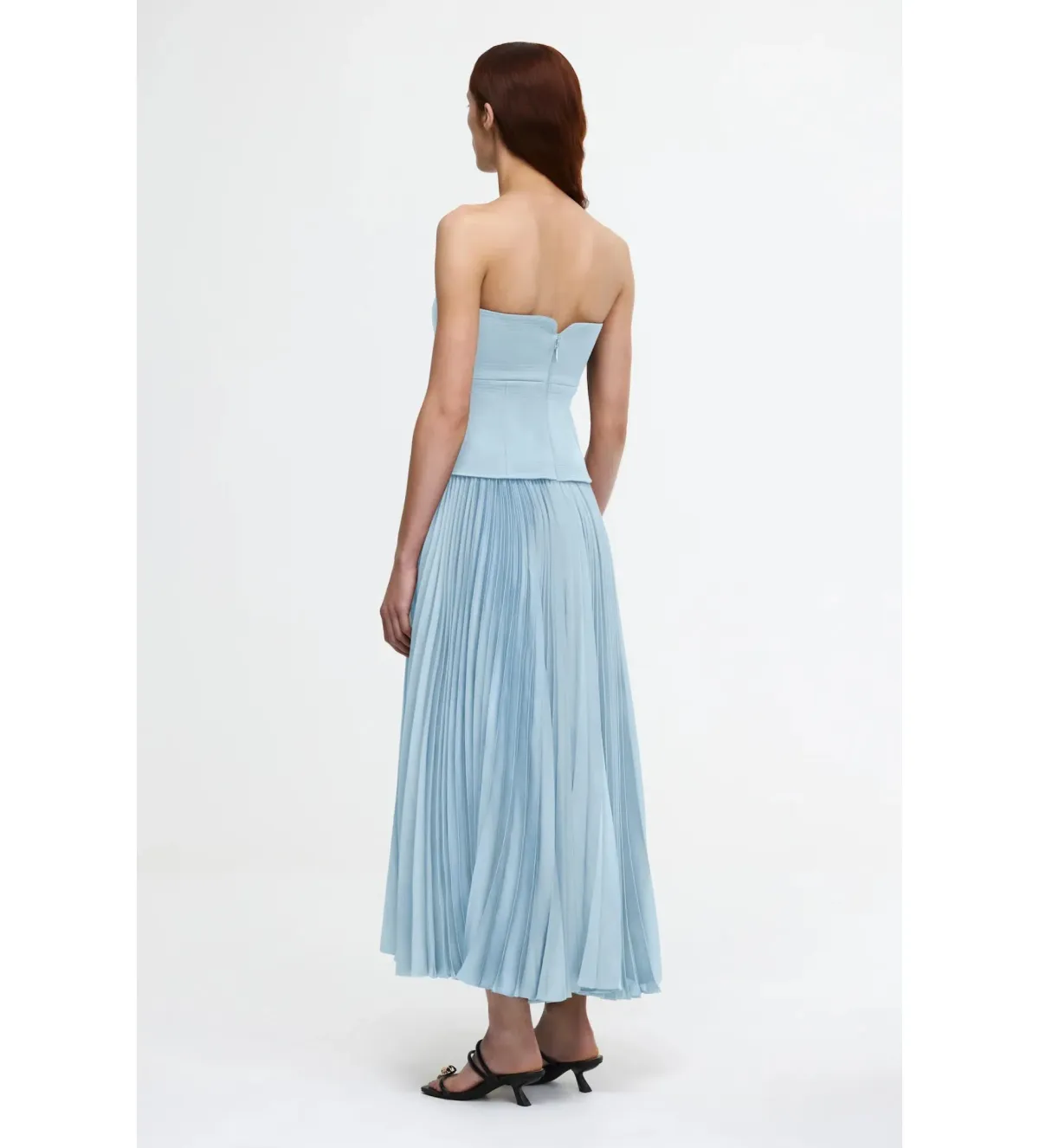 Acler Avonlea Midi Dress Celeste Blue Size 8 - Image 5