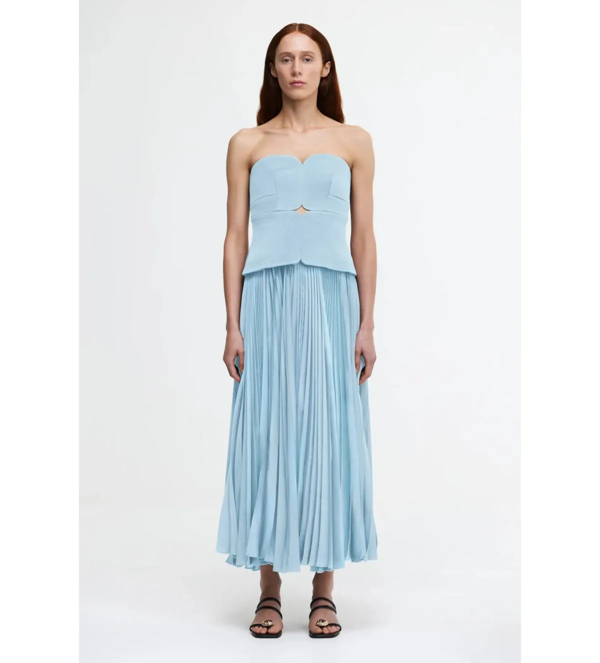 Acler Avonlea Midi Dress Celeste Blue Size 8 - Image 3