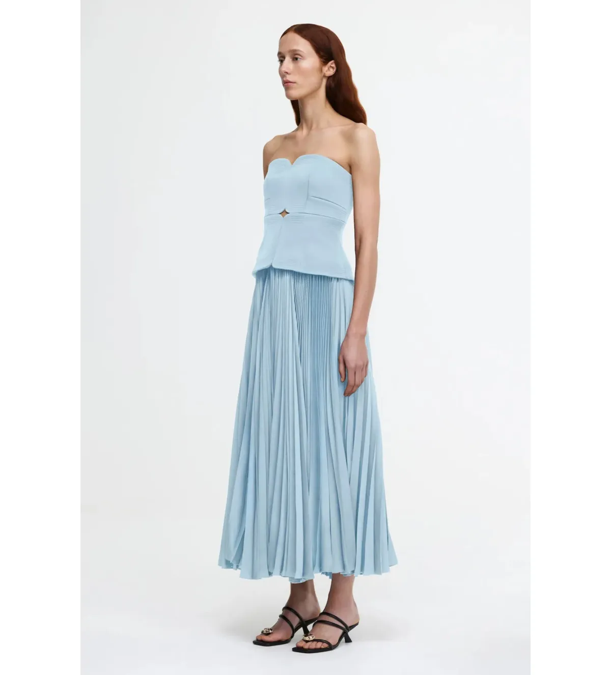Acler Avonlea Midi Dress Celeste Blue Size 8 - Image 4