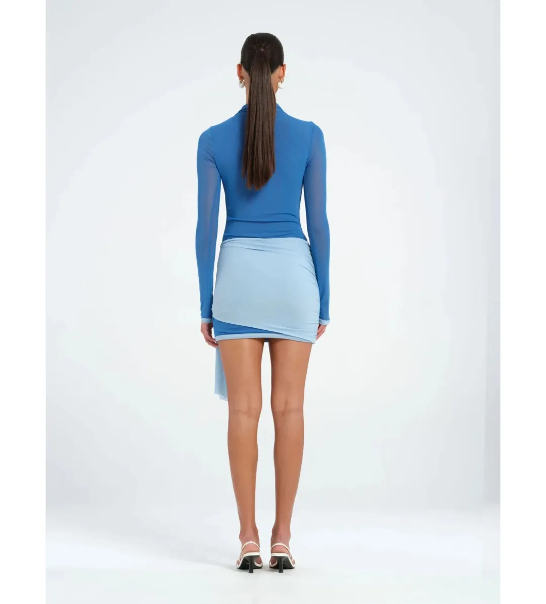 Benni Kingsley Mini Dress Blue Size AU 10 for rent on The Volte - main image