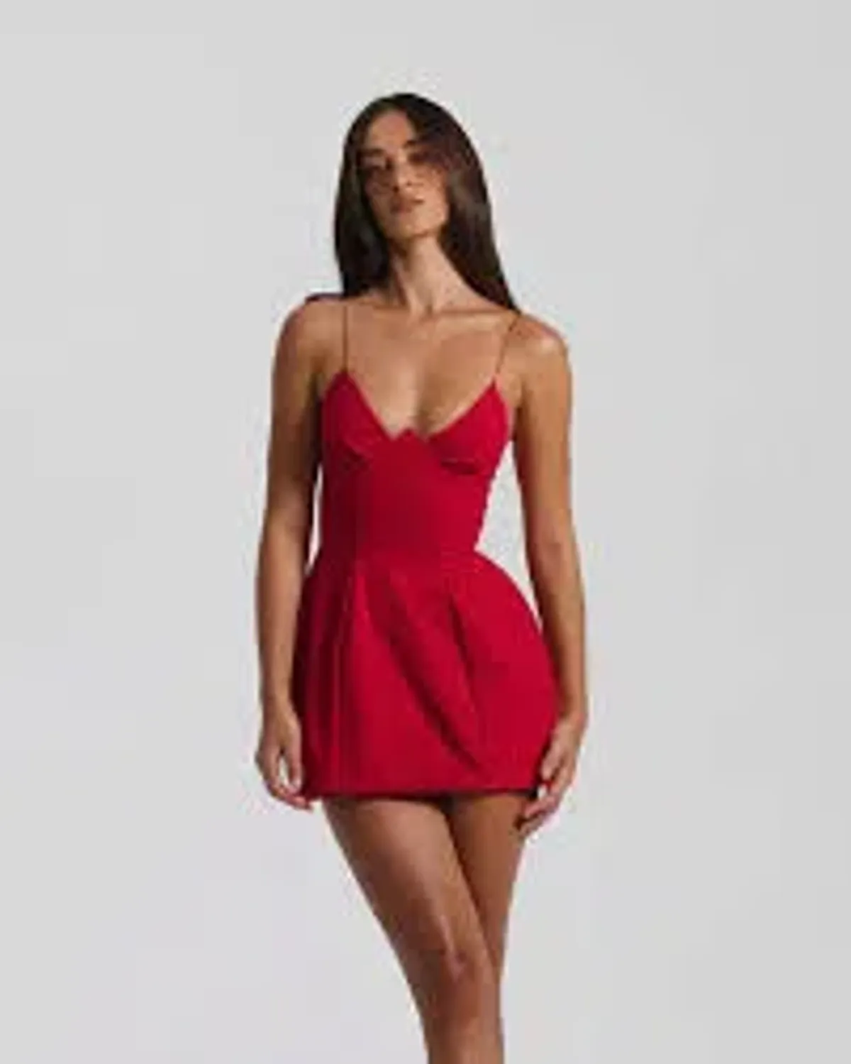 Natalie Rolt Maya Mini Size Red Dress Size 8 - Image 2