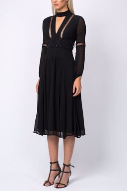 White Seude SILK PETA DRESS SIZE 8 [BRAND NEW} for rent on The Volte - image 3