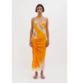 Christopher Esber Crimped Lace Cami Dress Valencia/Multi Size AU 4 for rent on The Volte - image 1