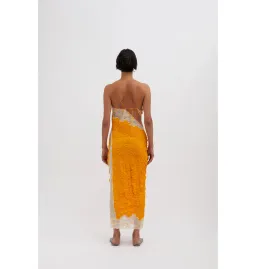 Christopher Esber Crimped Lace Cami Dress Valencia/Multi Size AU 4 for rent on The Volte - image 4