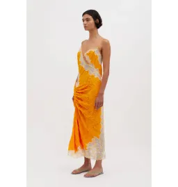Christopher Esber Crimped Lace Cami Dress Valencia/Multi Size AU 4 for rent on The Volte - image 3