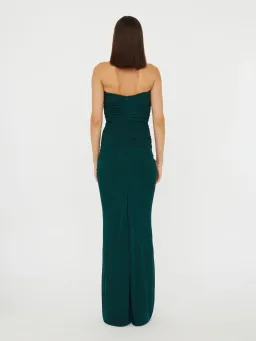 Christopher Esber Bezel Quartz Disconnect Dress Evergreen Size 6 for rent on The Volte - image 2