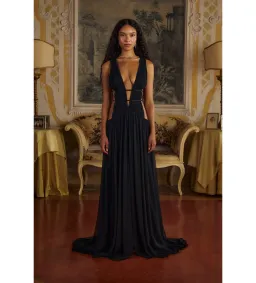 Mirror Palais Venus Gown in Black Size AU 10 for rent on The Volte - image 1