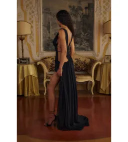 Mirror Palais Venus Gown in Black Size AU 10 for rent on The Volte - image 3