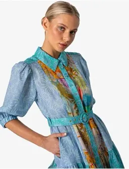 Kachel Hazel Maxi Shirt Dress Multi Size 6 for rent on The Volte - image 5
