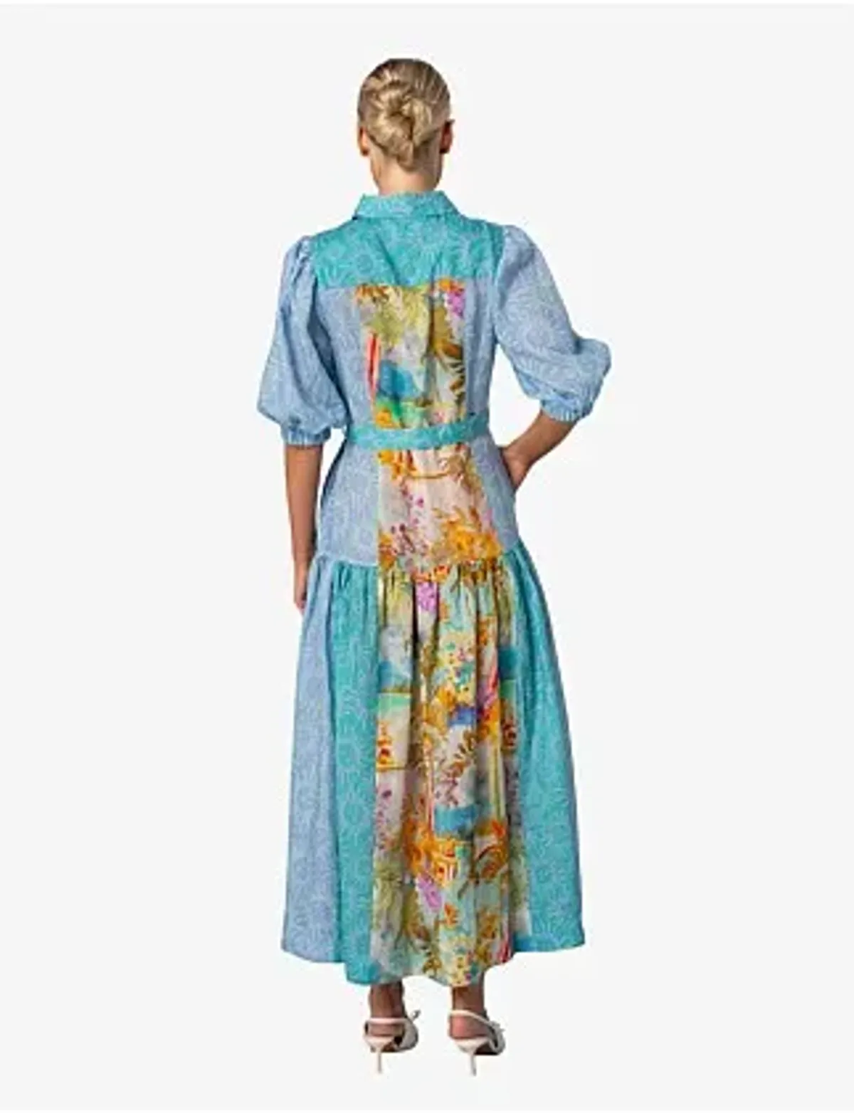 Kachel Hazel Maxi Shirt Dress Multi Size 6 - Image 3