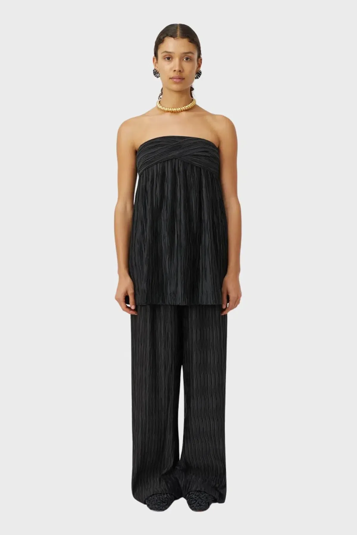 Camilla and Marc Siren Strapless Top Black Size 10 for rent on The Volte - main image