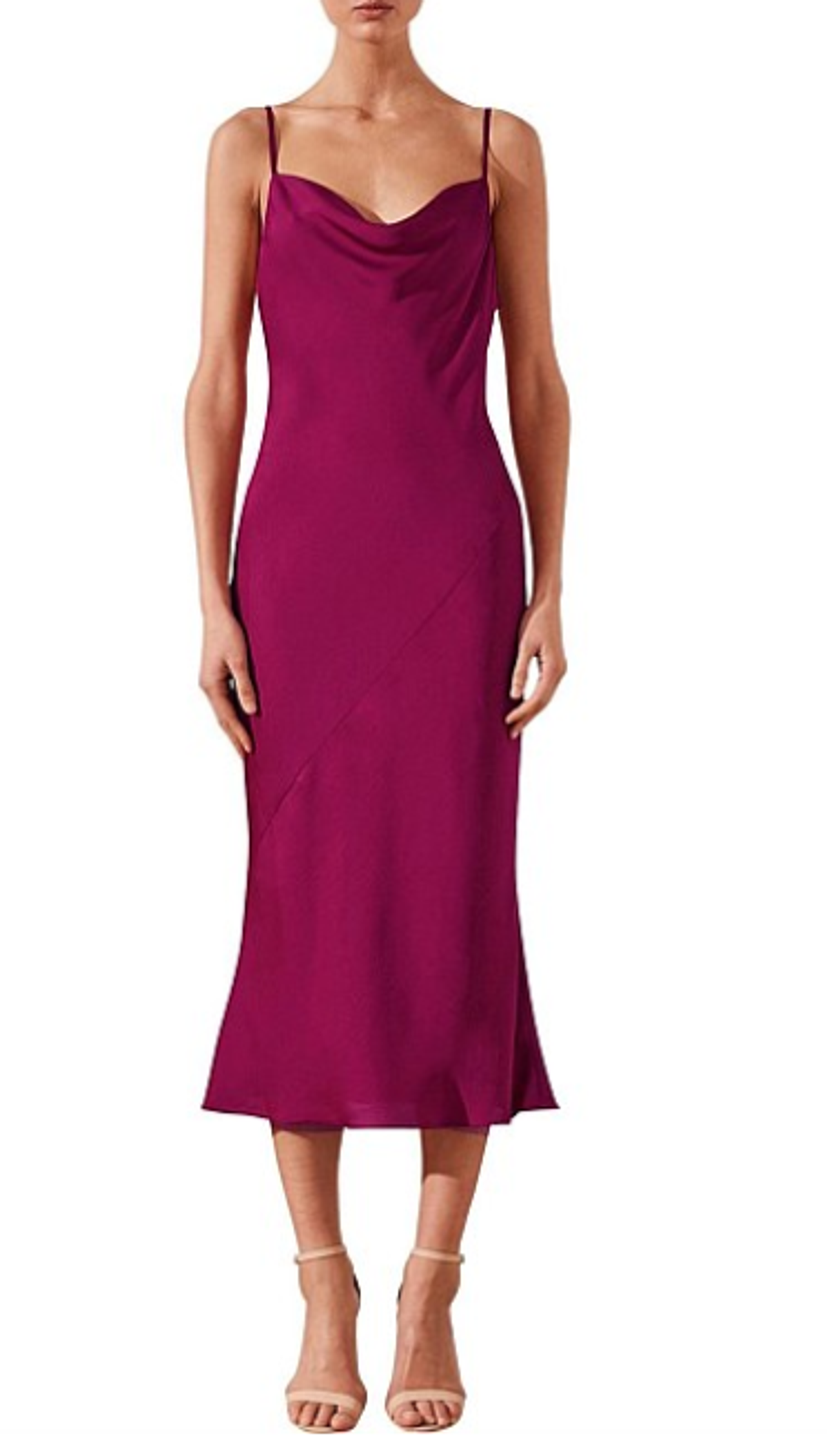 Shona Joy Sawyer Slip Dress Fuchsia Size 8 - Image 2