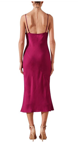 Shona Joy Sawyer Slip Dress Fuchsia Size 8 for rent on The Volte - image 3