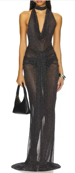 NBD The Alessandra Gown Maxi Black Size AU 10 for rent on The Volte - image 1