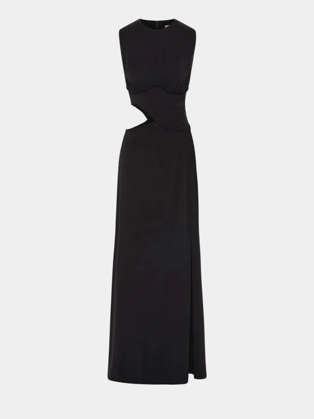 MISHA The Sierra Cupro Dress Black Size 6 for rent on The Volte - main image