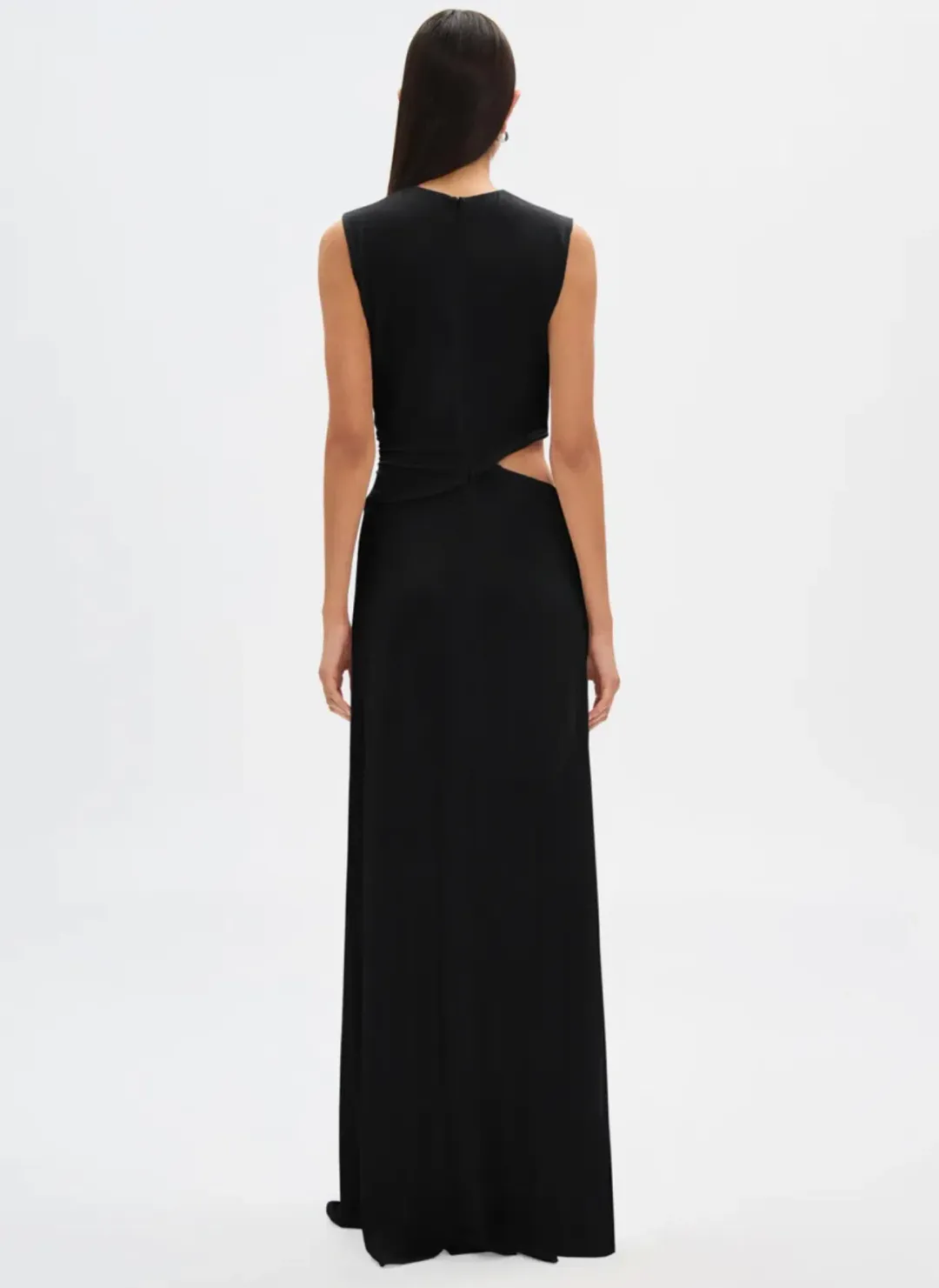 MISHA The Sierra Cupro Dress Black Size 6 for rent on The Volte - main image