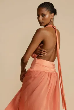 Arcina Ori Selena Maxi Dress Coral Size XS / Size AU 6 for rent on The Volte - image 5