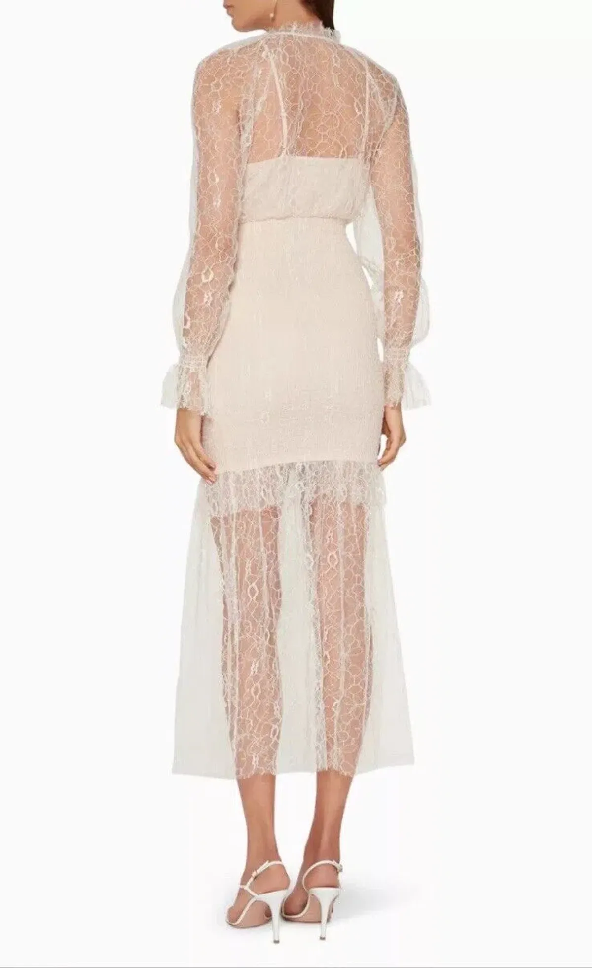 Alice McCall After Dark Midi Dress Soft Shell Pink Size 8 - Image 3