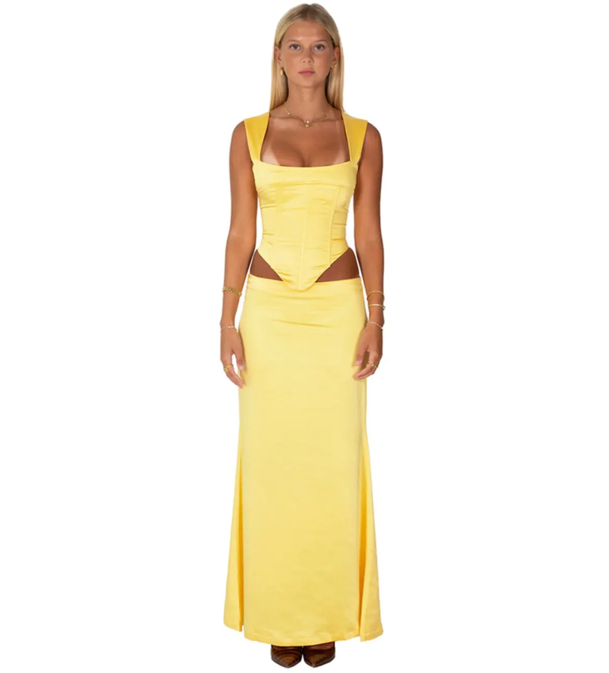 I am Delilah Valerie Corset and Skirt Daffodil Size XS/Au 6 - Image 1