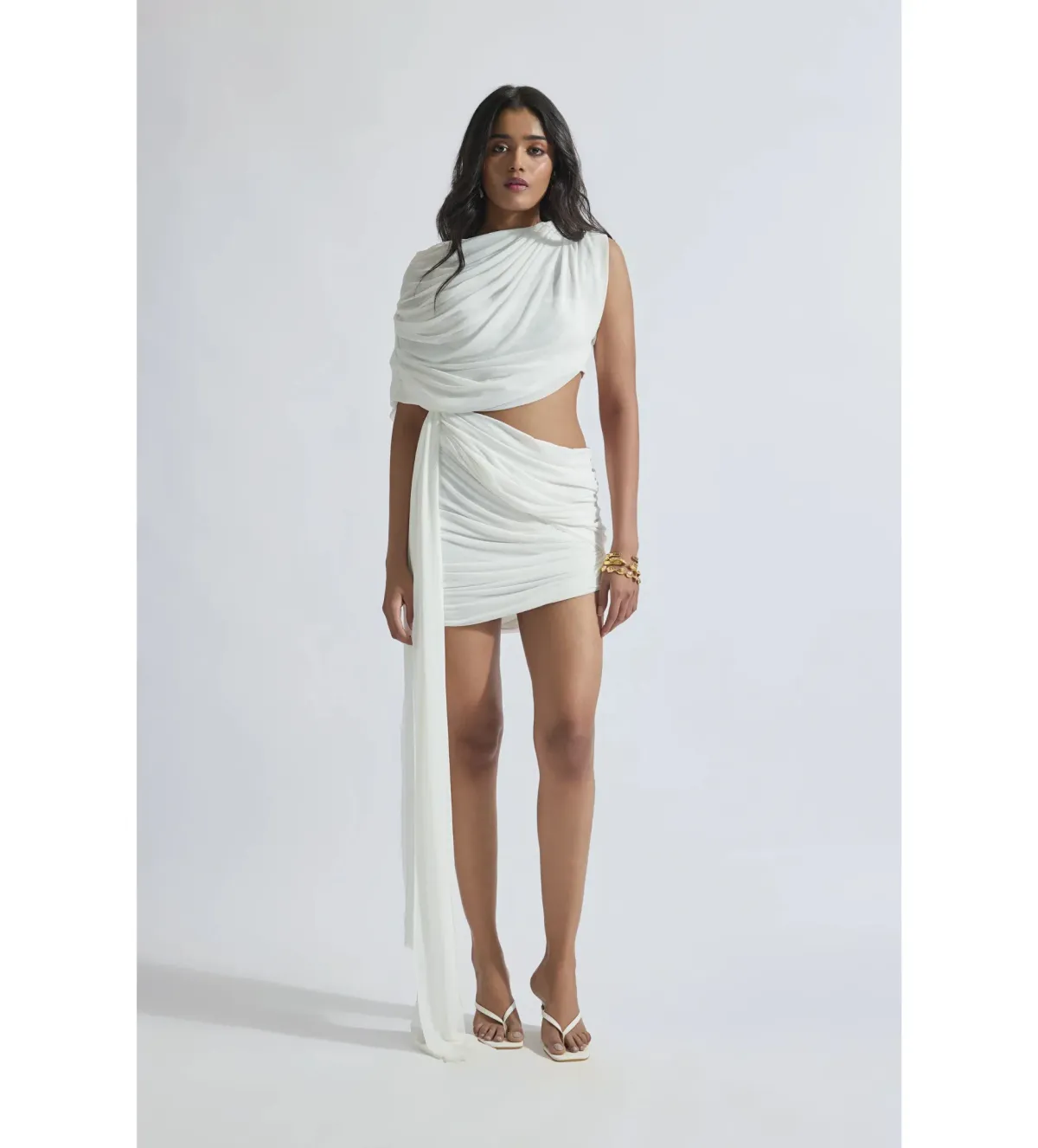 Deme By Gabriella Adelina Mini Dress White Size XS / AU 6 - Image 1