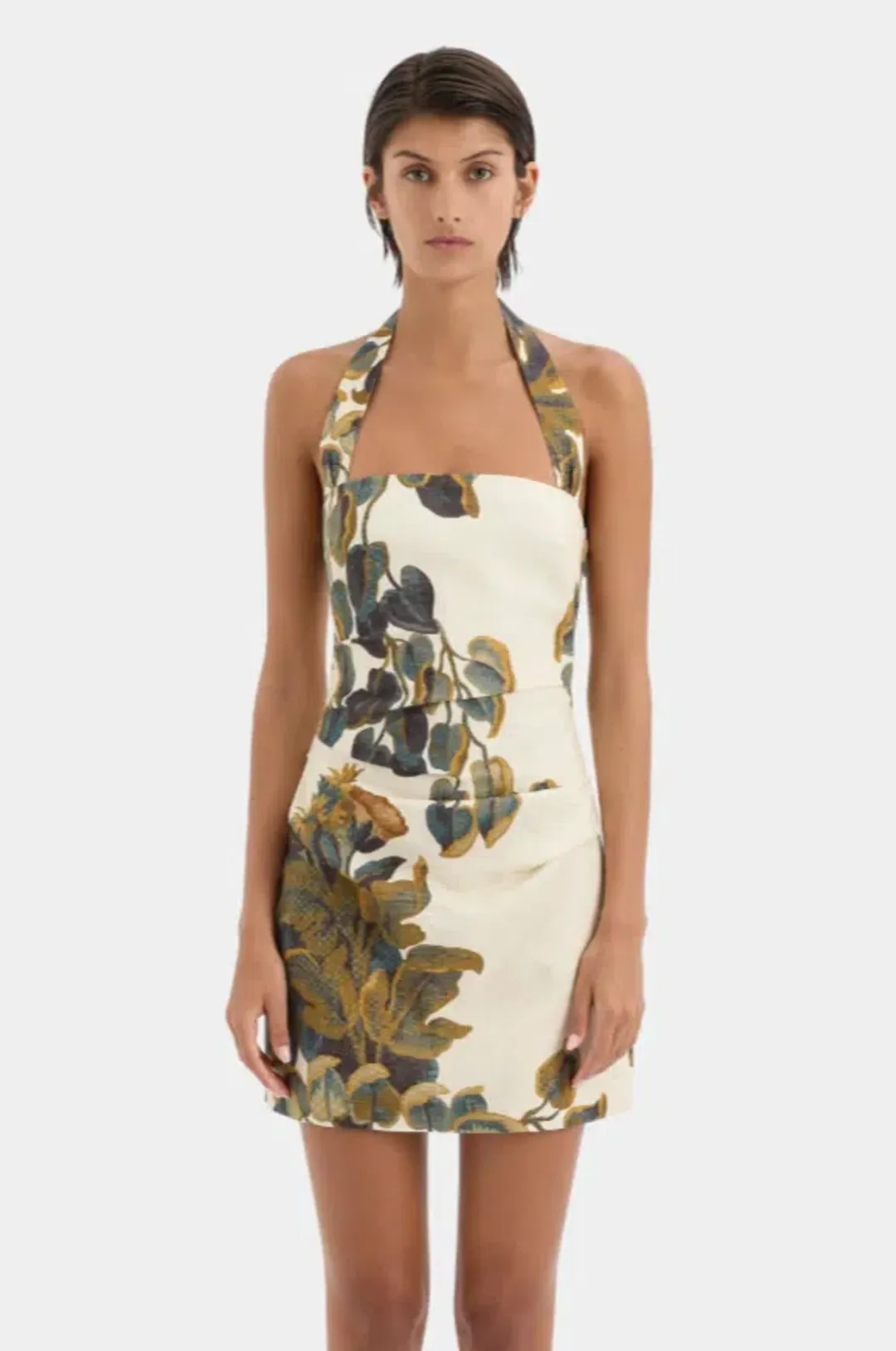 Evalita Halter Mini Dress Print 10 for rent on The Volte - main image