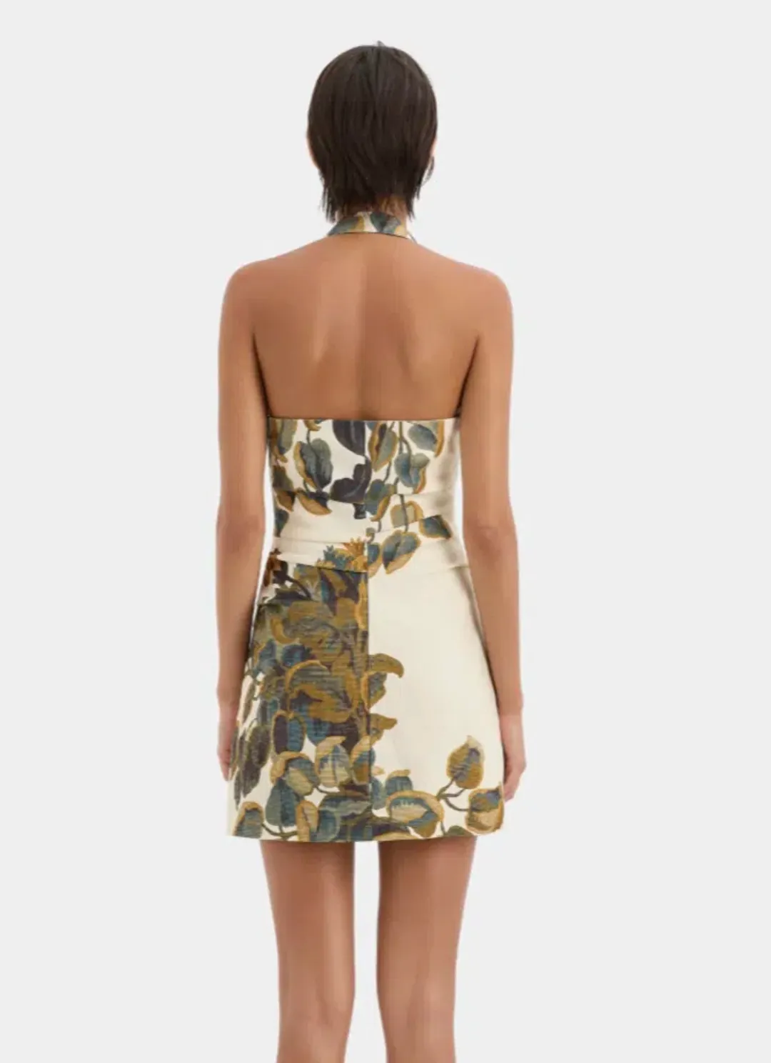 Evalita Halter Mini Dress Print 10 for rent on The Volte - main image