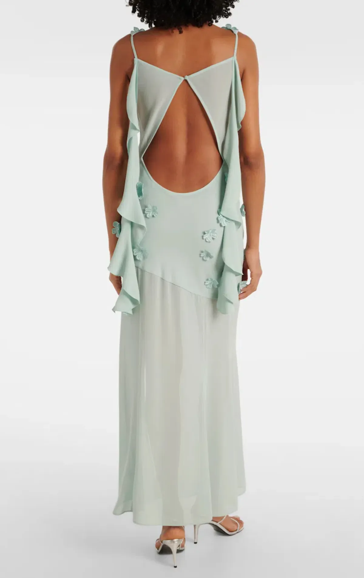 Rotate Birger Christensen Waterfall Maxi Blue Size 8 - Image 3