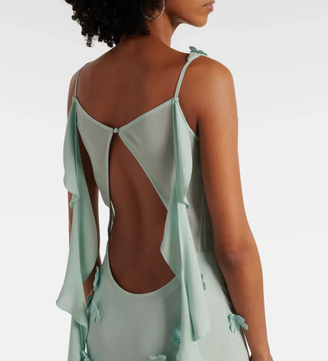 Rotate Birger Christensen Waterfall Maxi Blue Size 8 for rent on The Volte - main image