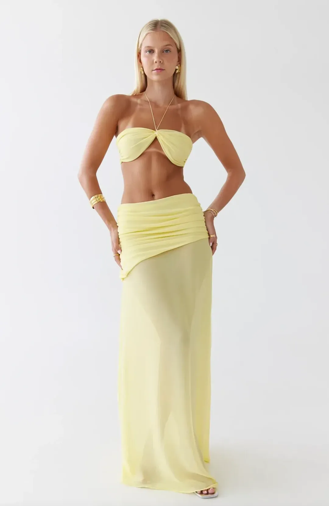 HNTR The Label Gigi Set Lemon Size Size S/AU 8 for rent on The Volte - main image