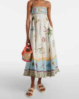 Alemais Bath House Sundress Midi Size AU 6 for rent on The Volte - image 1
