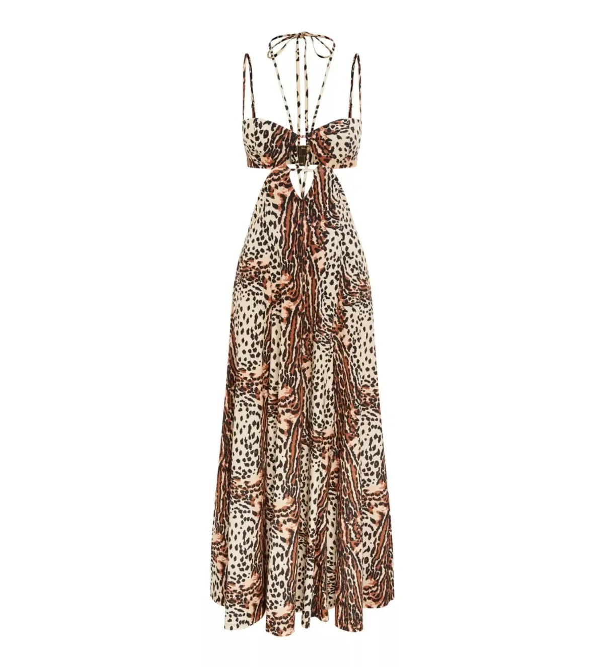 Alice McCall Havana Affair Midi Dress Tigers Eye Print Size XL / AU 14 - Image 4