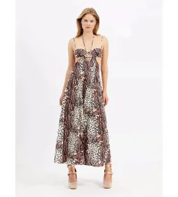 Alice McCall Havana Affair Midi Dress Tigers Eye Print Size XL / AU 14 for rent on The Volte - image 1