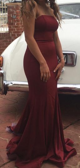 Burgundy Floor length Gown Size 8 for rent on The Volte - image 3