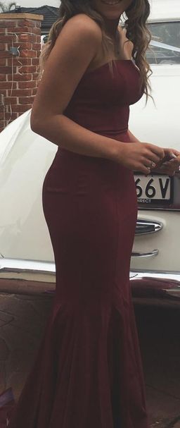 Burgundy Floor length Gown Size 8 for rent on The Volte - image 2