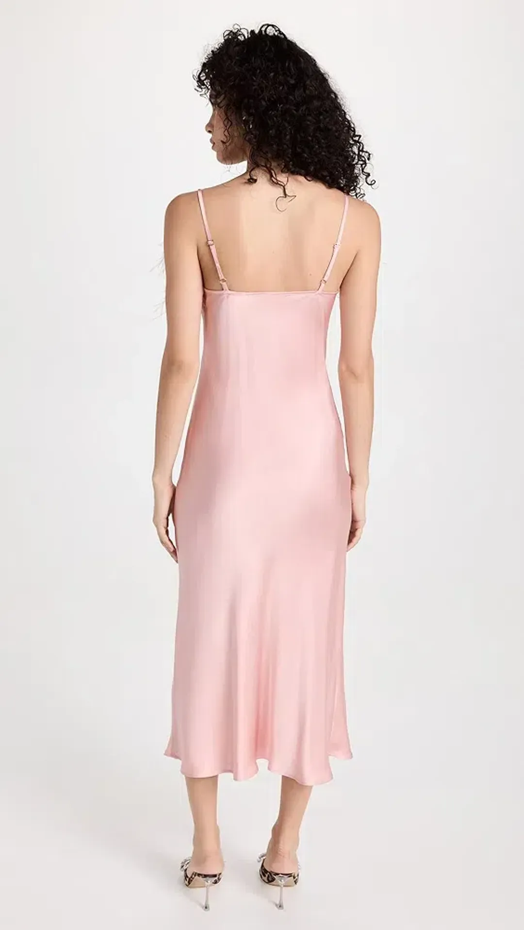 Sleeper Boheme Slip Maxi Dress Pink Size L for rent on The Volte - main image