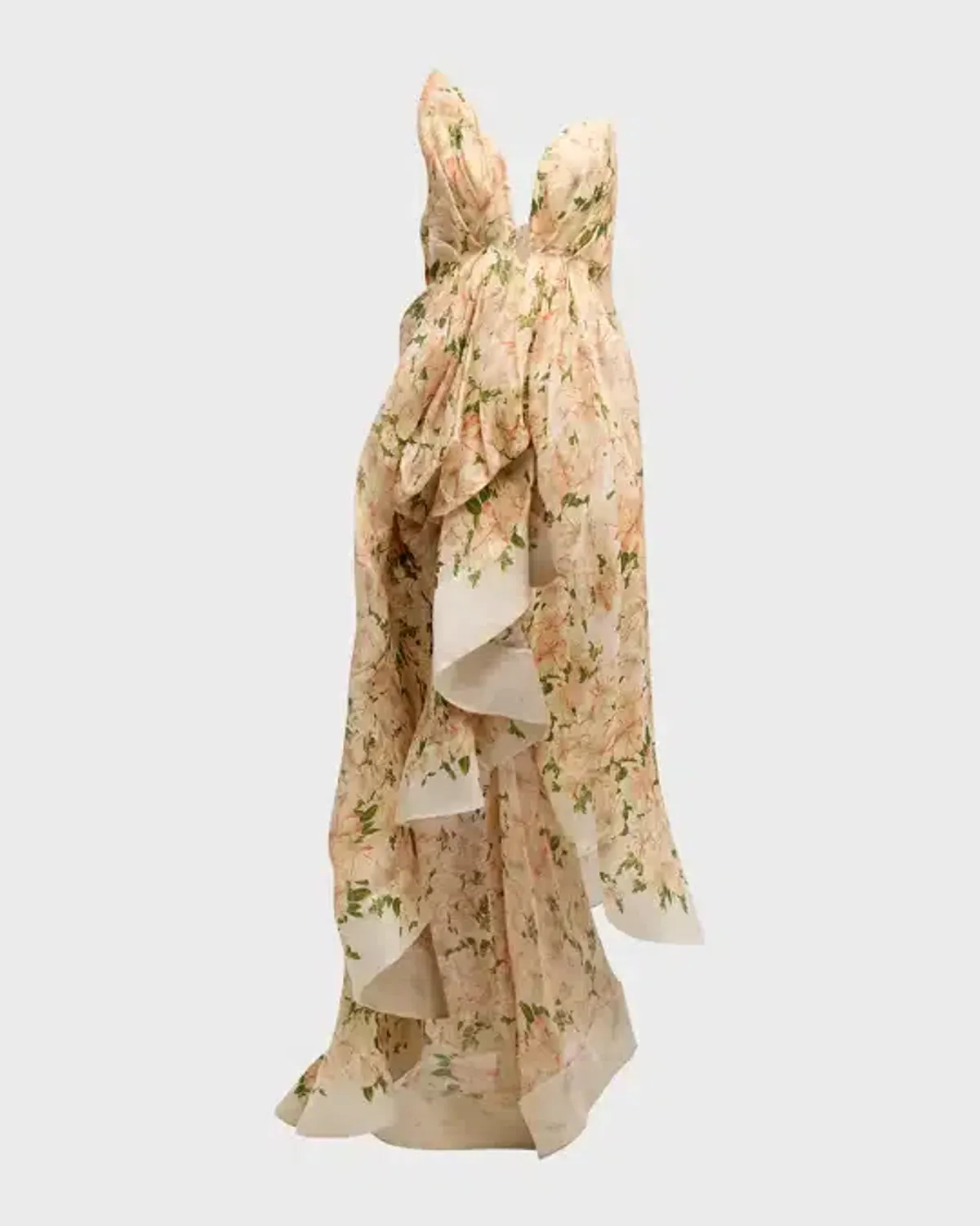 Zimmerman Natura Draped Midi Dress Floral Size 0 / Size AU 8 - Image 1