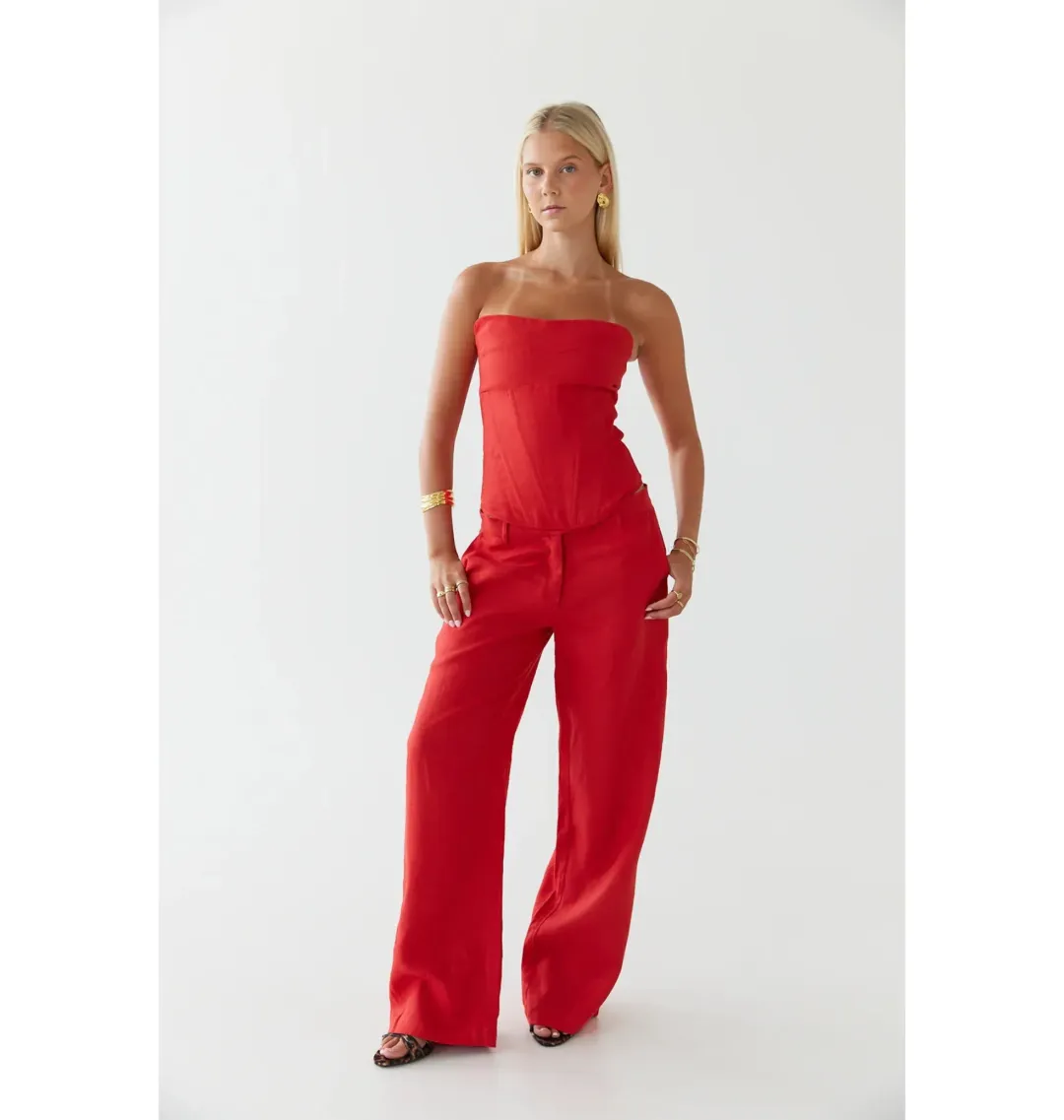 HNTR The Label Luiza Corset Red Size XS / AU 6 for rent on The Volte - main image