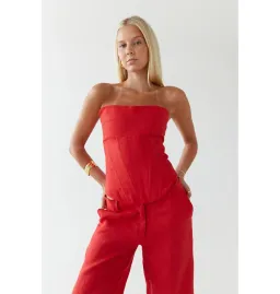 HNTR The Label Luiza Corset Red Size XS / AU 6 for rent on The Volte - image 3
