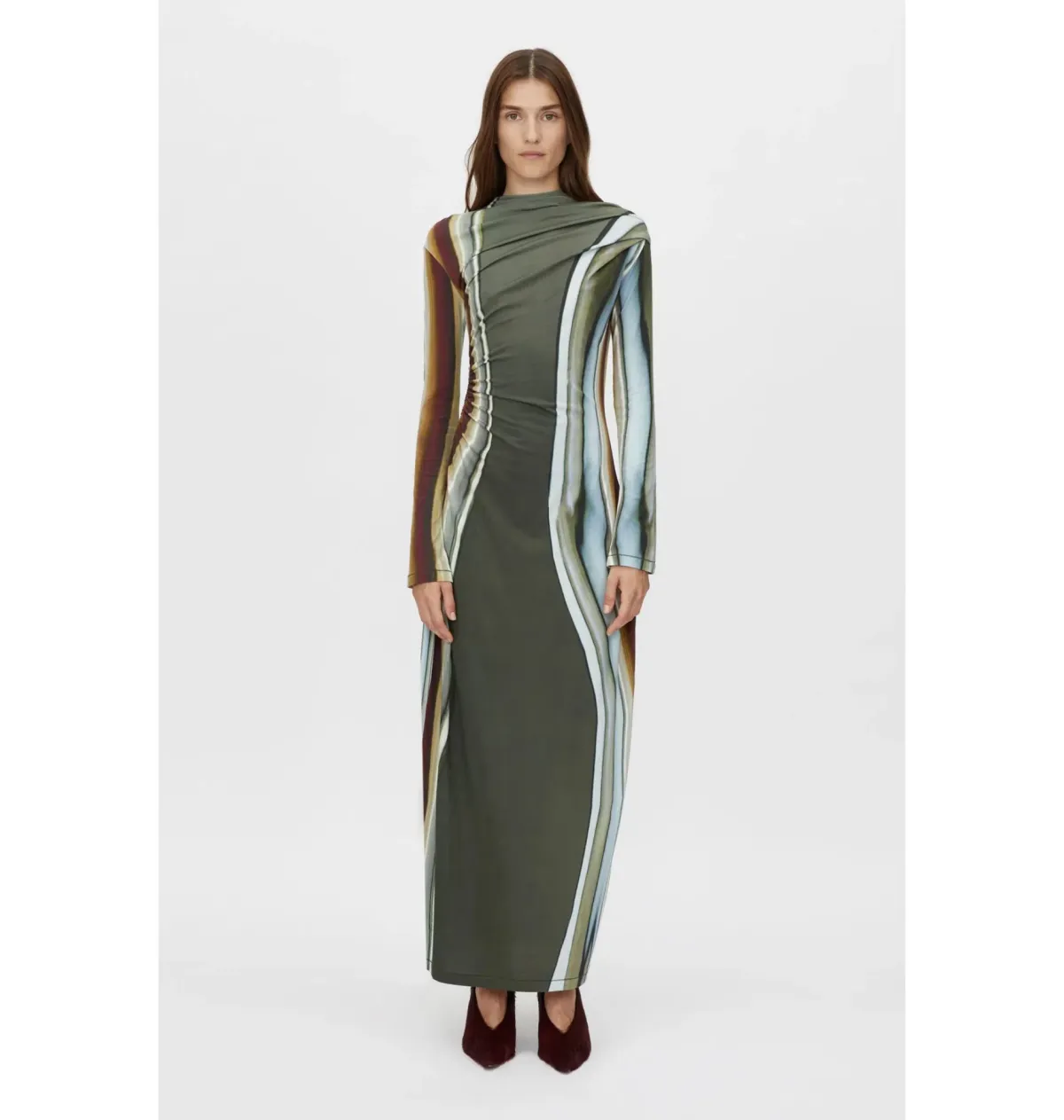 Camilla and Marc Elixir Print Jersey Maxi Dress in Elixir Print Size AU 10 - Image 1