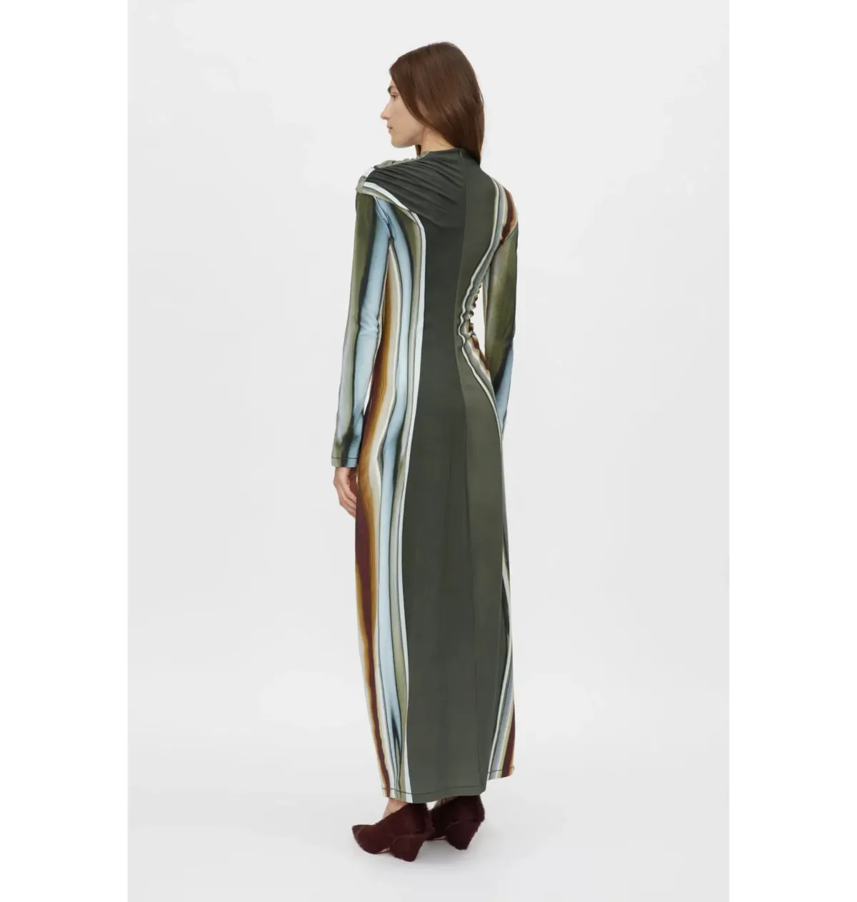 Camilla and Marc Elixir Print Jersey Maxi Dress in Elixir Print Size AU 10 - Image 3