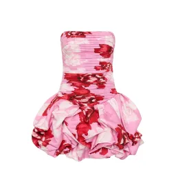 Aje Violette Bubble Hem Mini Dress in Pink Boldy Blooming Size S / AU 8 for rent on The Volte - image 5