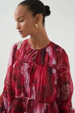 Aje Flora Mini Dress Red Size 8 for rent on The Volte - image 3