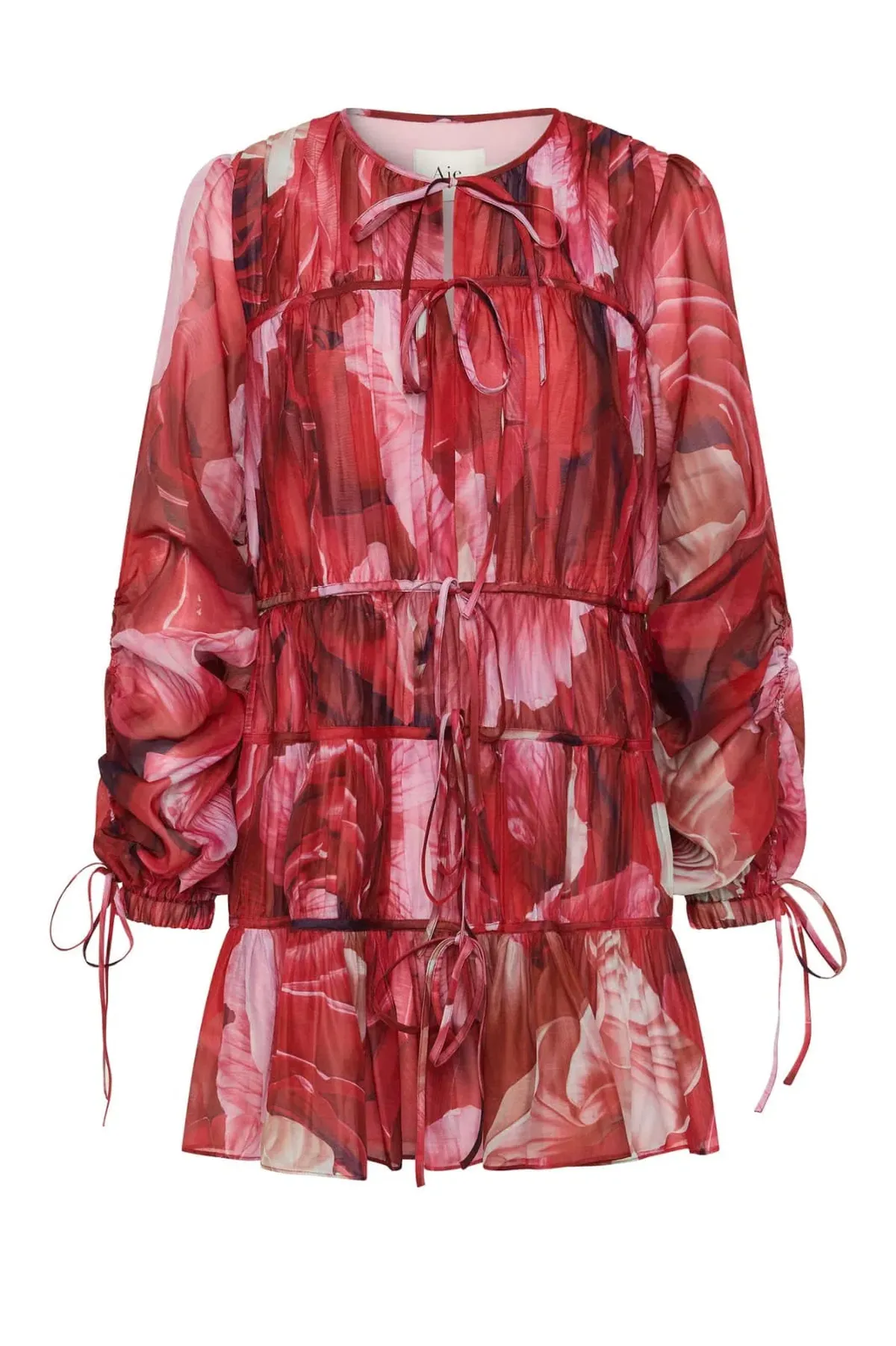 Aje Flora Mini Dress Red Size 8 - Image 5