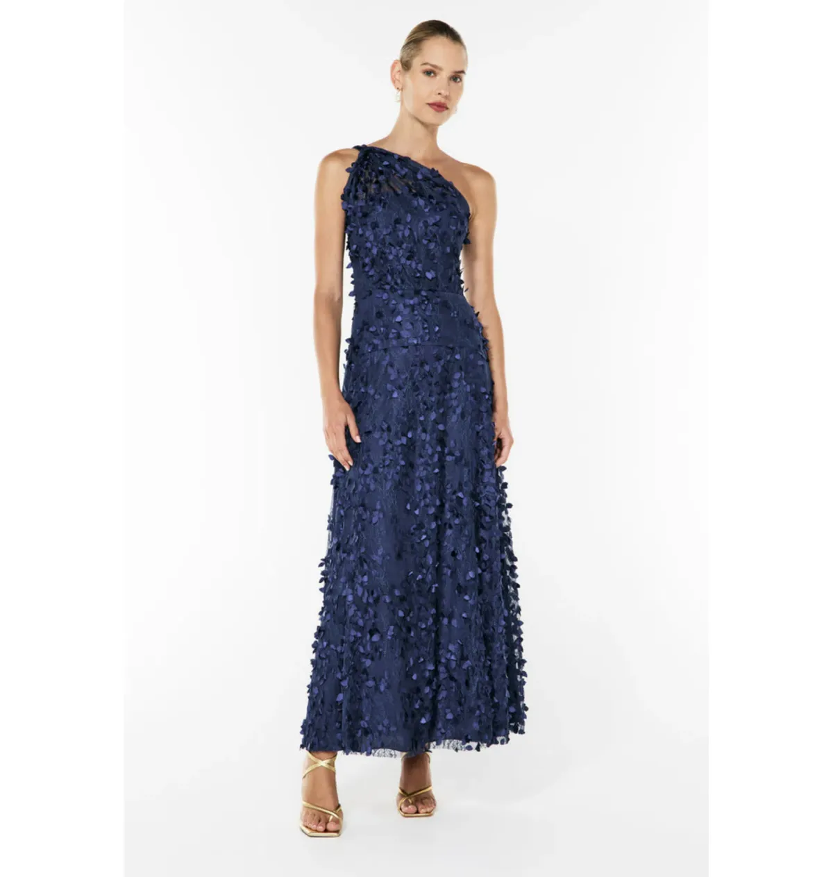 Manning Cartell Enchantment One Shoulder Dress in Royal Blue Size AU 14 - Image 2