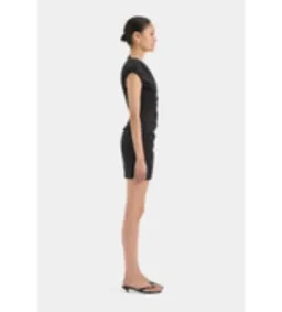 SIR The Label Azul Gathered Mini Dress in Black Size AU 8 for rent on The Volte - image 2