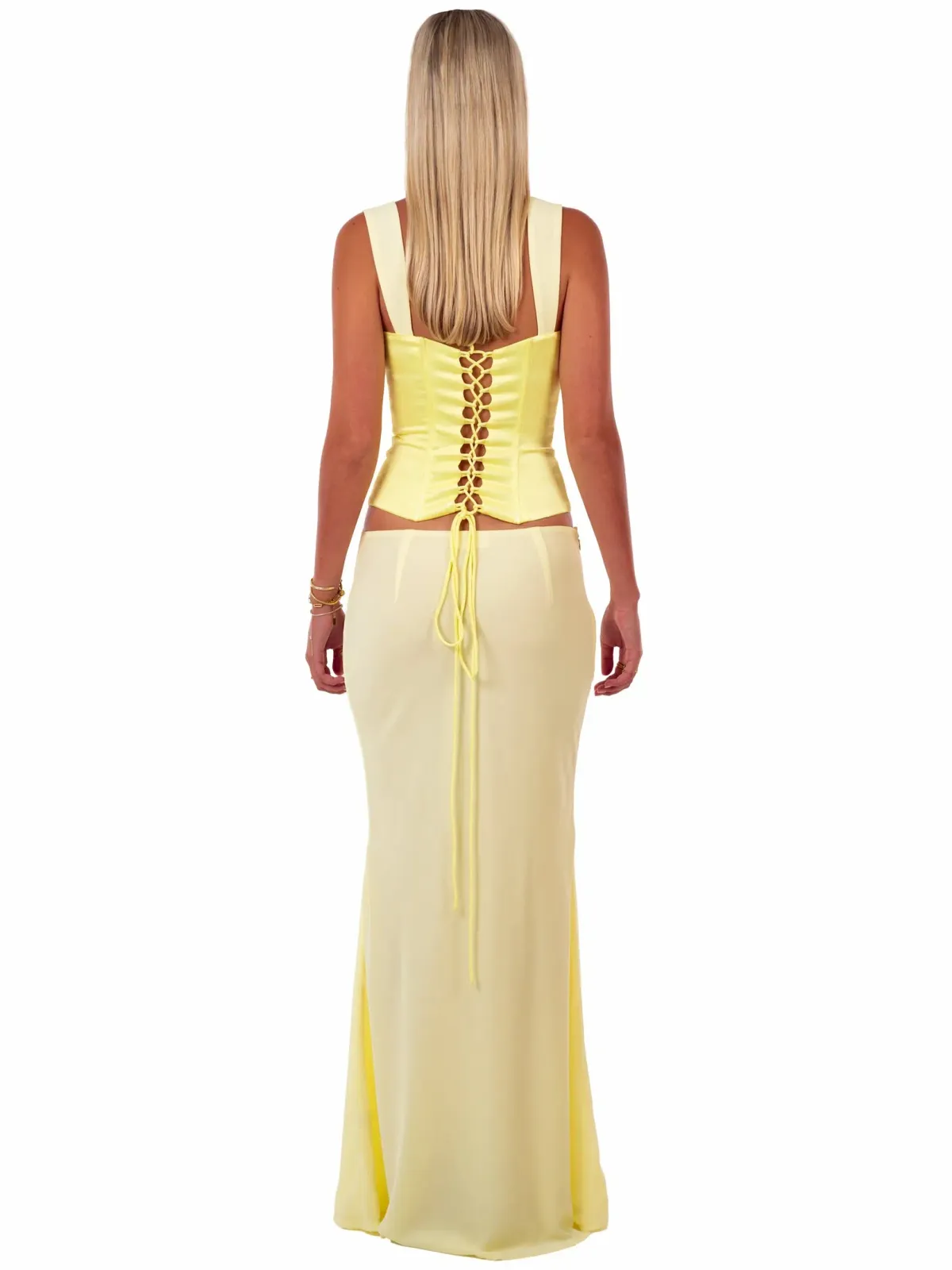I Am Delilah Scarlett Corset & Skirt Maxi Set Butter Size AU 6 - Image 2