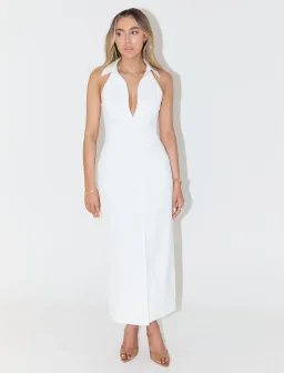 Odd Muse The Ultimate Muse Collar Maxi Dress in White Size XXS / AU 4 for rent on The Volte - image 1